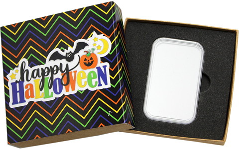 SilverTowne Natural Kraft Paper Gift Box with Halloween Box Sleeve